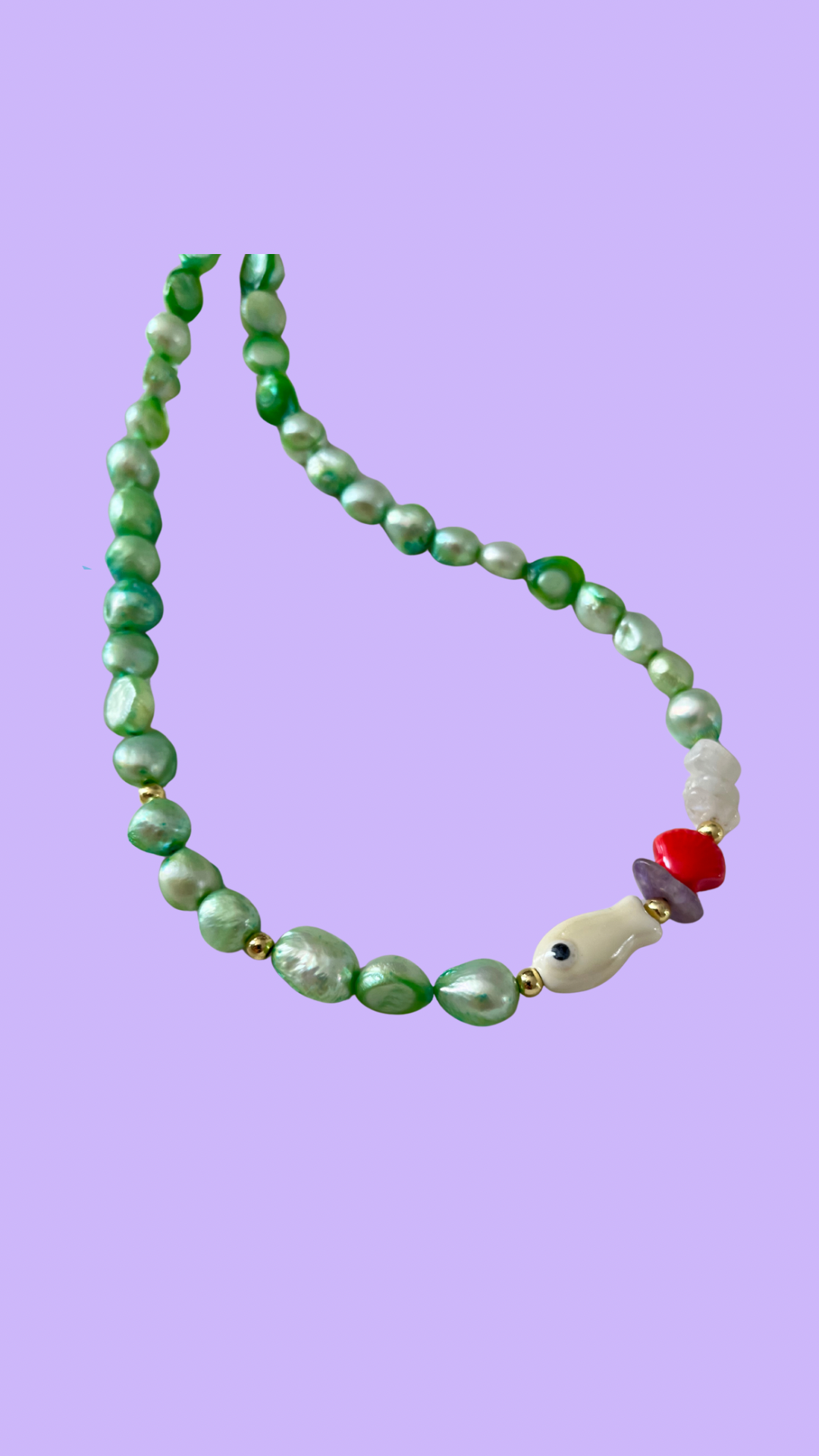 Fish Pearl Necklace