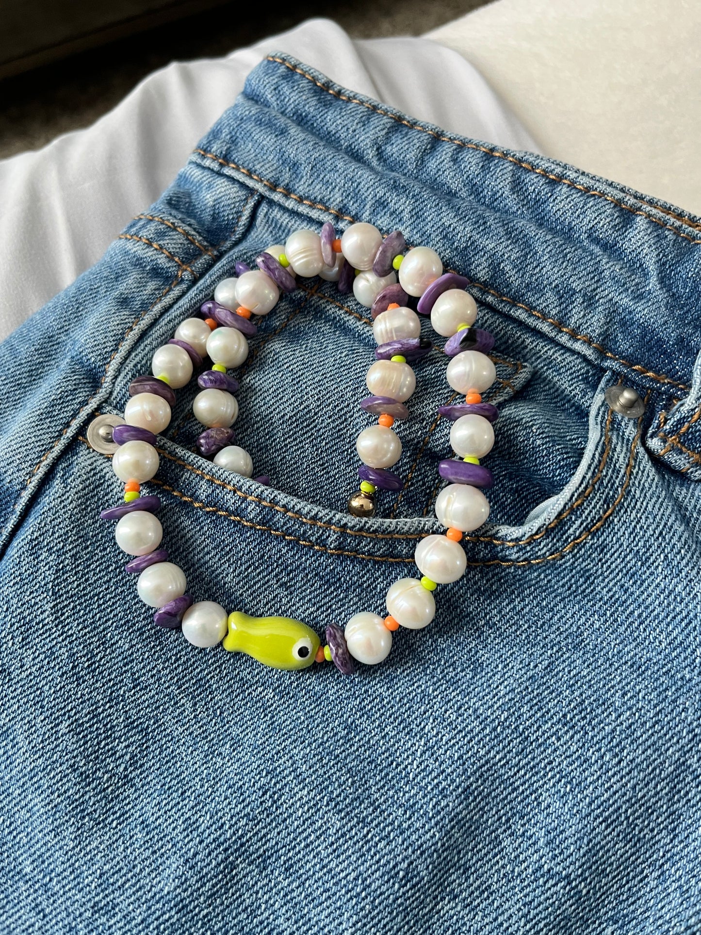 Charoite Catch Necklace