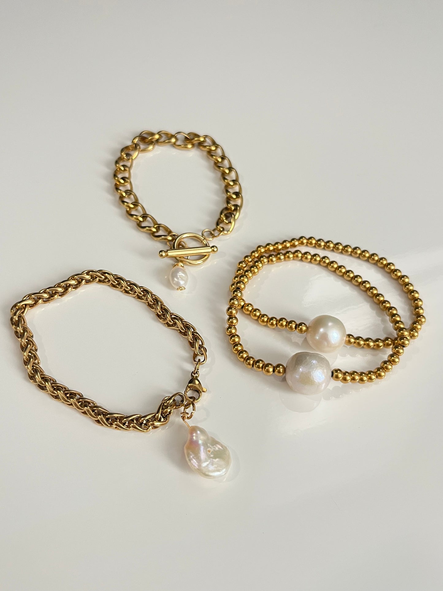Aura Barroca & Eco de Perlas Bracelets