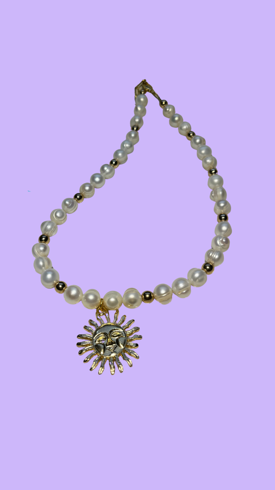 Sun in Pearls Necklace