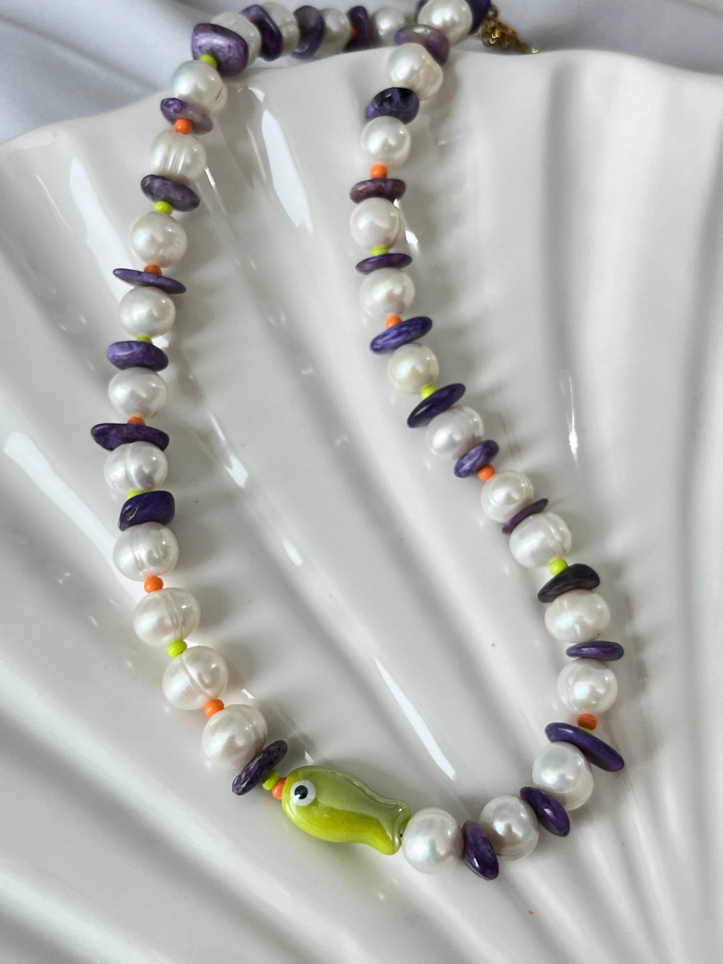 Charoite Catch Necklace