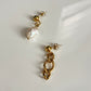 Chain meets pearl earring