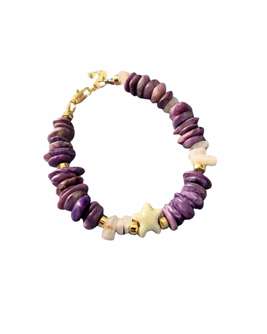 Fishy Sunset & Marea Púrpura Bracelets