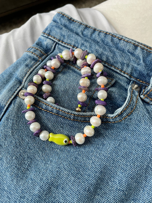 Charoite Catch Necklace