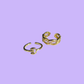 Concha Soleil & Golden moon Rings