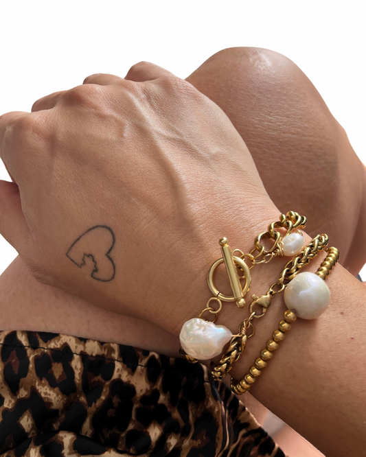 Aura Barroca & Eco de Perlas Bracelets