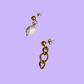Chain meets pearl earring